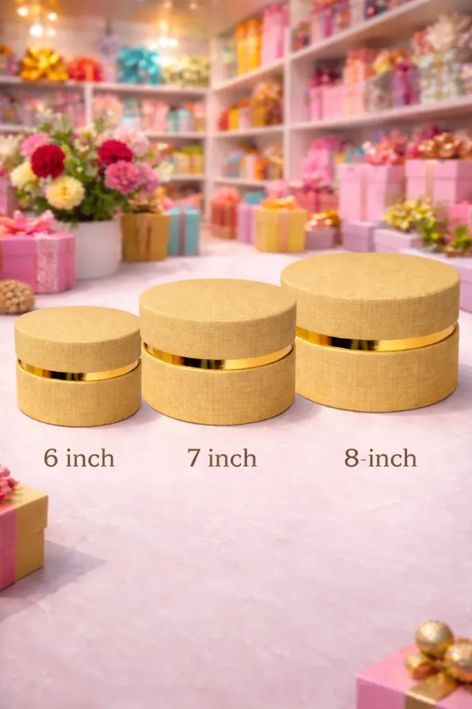 Round Gift Box 6×8″ — R1